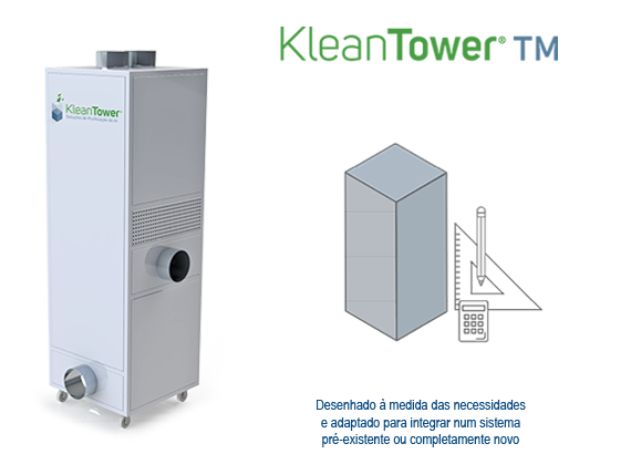 Equipamento para tratamento e purificação do ar Klean Tower TM